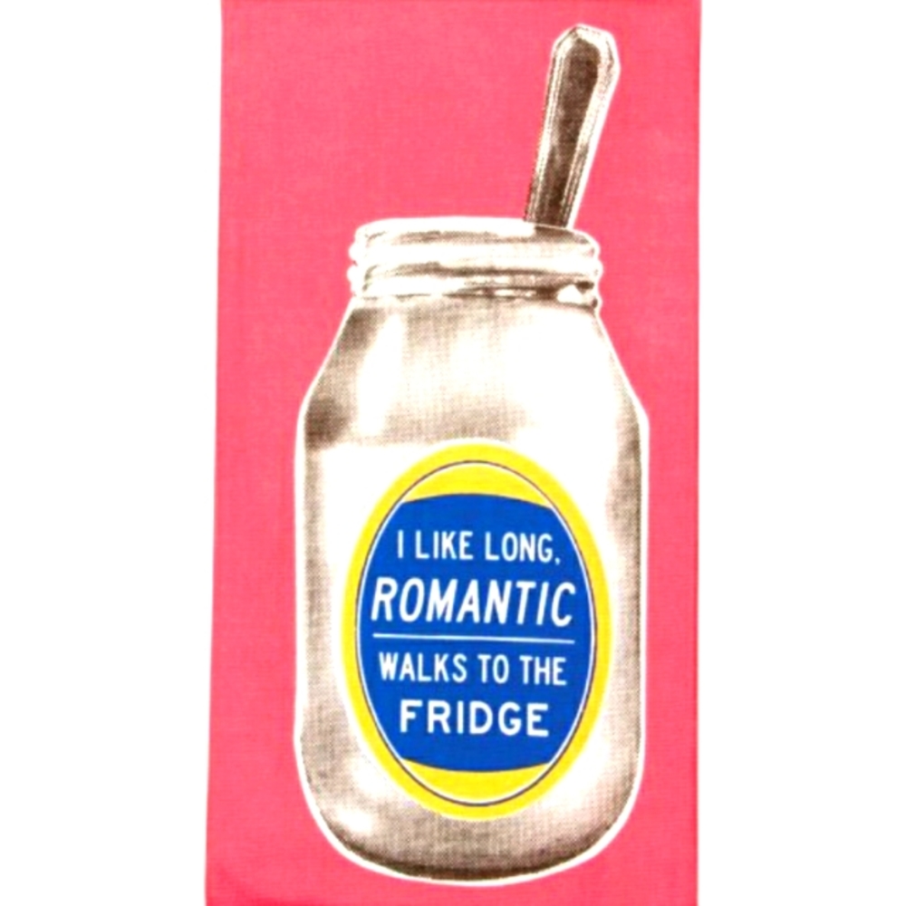 Blue Q I Like Long Romantic Walks To The Fridge Towel